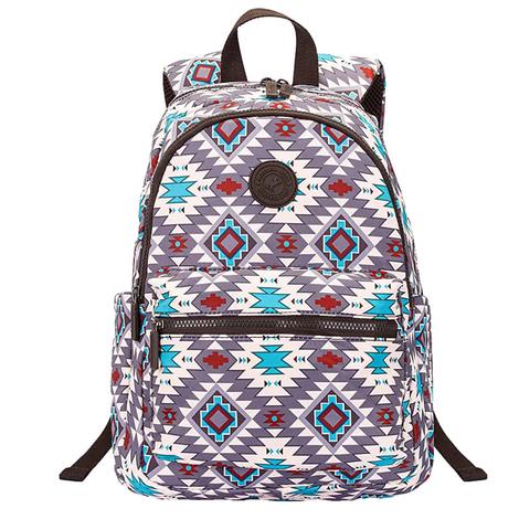 Montana West Aztec Print Gray Backpack