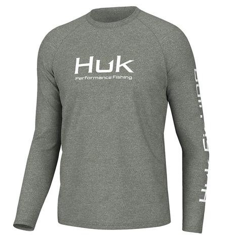 Huk Pursuit Heather Long Sleeve Men's Shirt