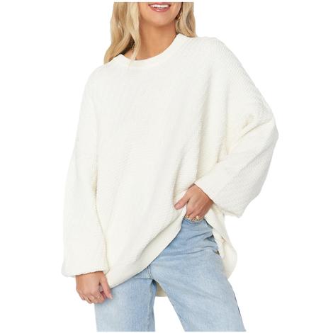 Show Me Your Mumu White Crosby Women's Sweater