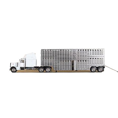 M+F Silver Cattle Truck Big Rig Kid's Toy