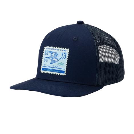 Two Dove Stamp Patch Navy Meshback Cap