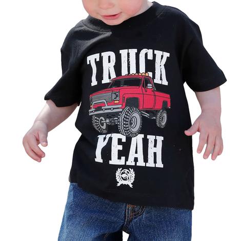 Cinch Truck Yeah Graphic Toddler Boy Black Tee
