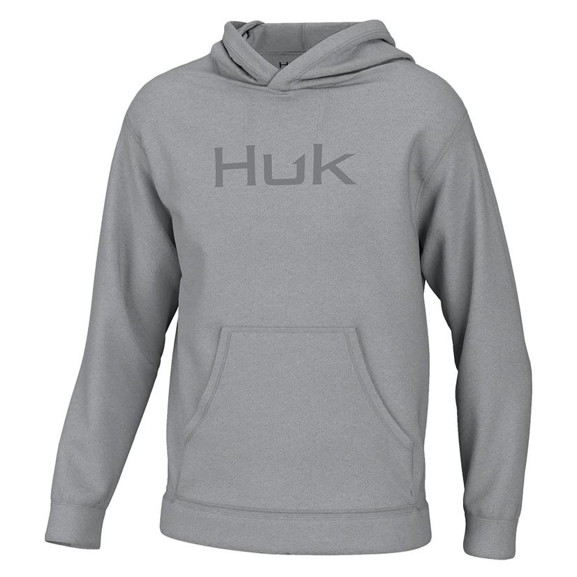  Huk Harbor Mist Huk ' D Up Logo Hoodie