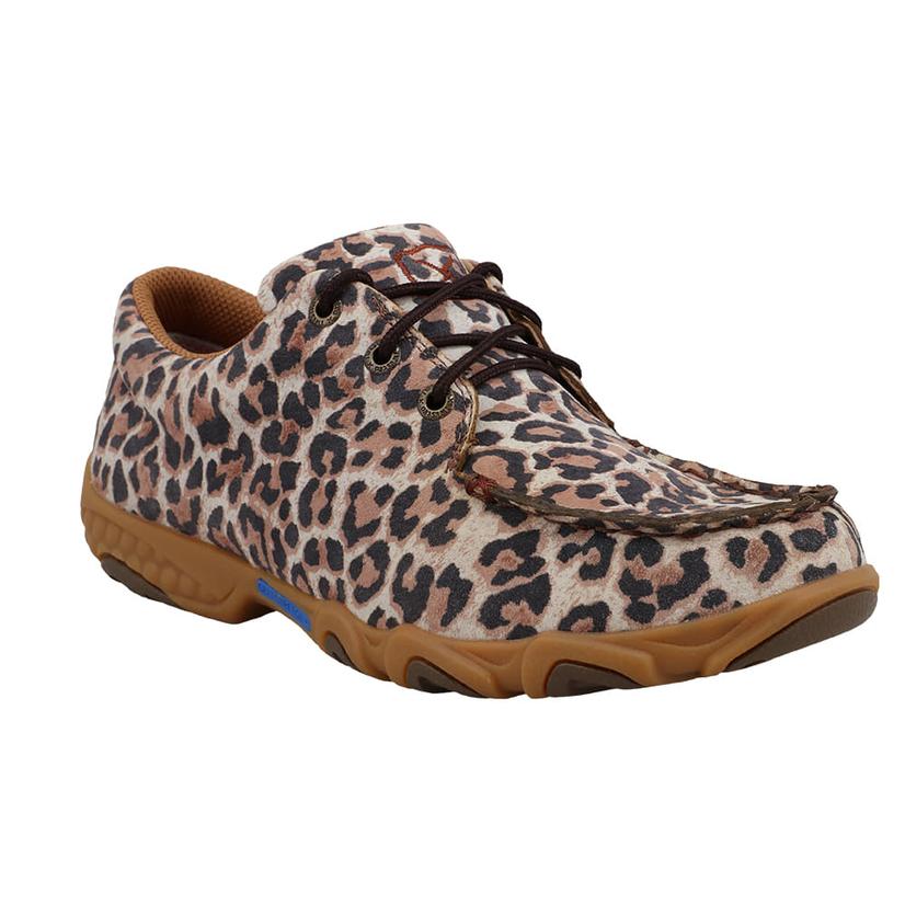  Twisted X Leopard Driving Moccasin Women's Shoe