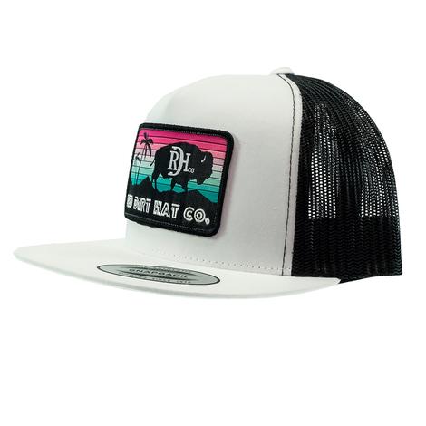 Red Dirt Hat Co Miami Vice White Cap 