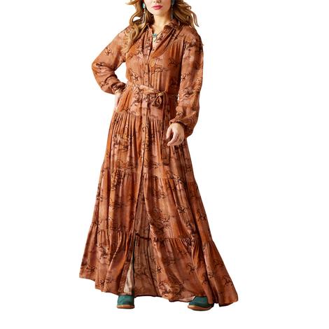 Ariat Gallop Away Long Sleeve Women's Maxi Dress 
