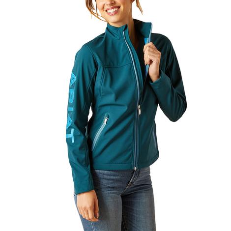 Ariat Team Softshell Teal Green Zip Front Women's Jacket