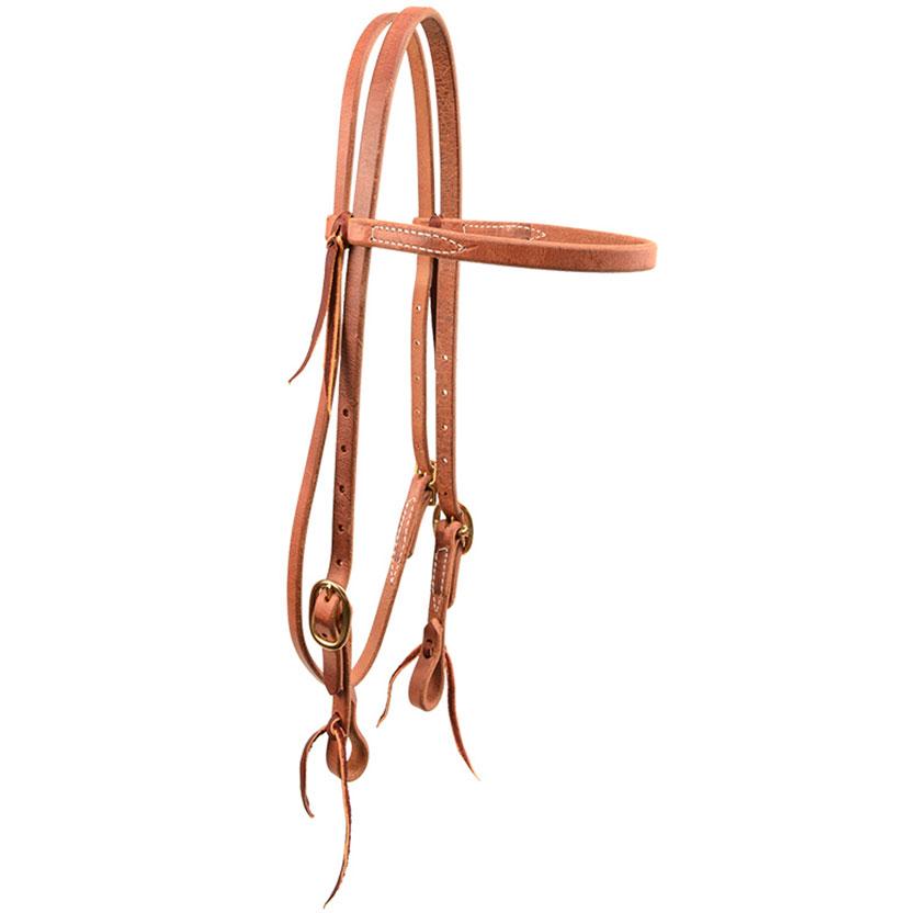  Unoiled Hermann Oak Leather Browband Headstall