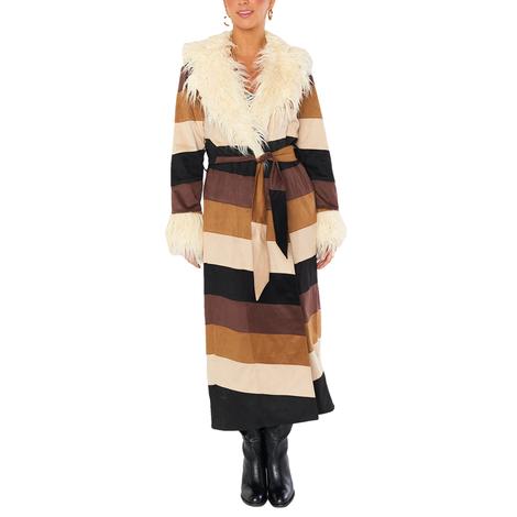 Show Me Your Mumu Penny Lane Women's Chevron Long Coat