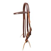 STT Browband Single Buckle Headstall Oiled Leather 5/8