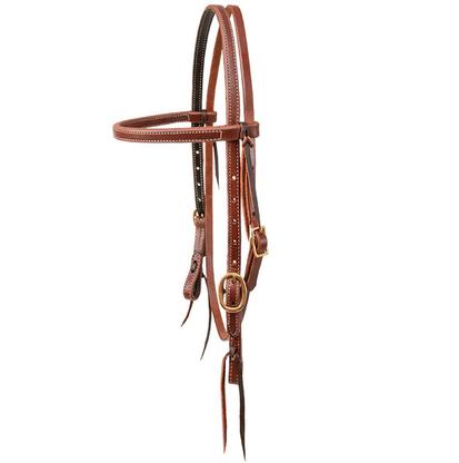 STT Browband Headstall Oiled and Double Stitched Leather 5/8