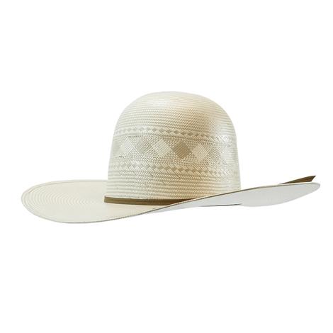 ProHats PH42 4.25 Brim Open Crown Natural Straw Hat With Cocoa Band