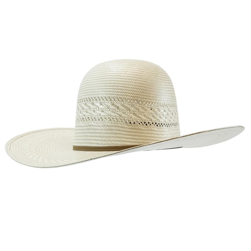  Prohats Ph23 4.25 Brim Open Crown Natural Straw Hat With Cocoa Band