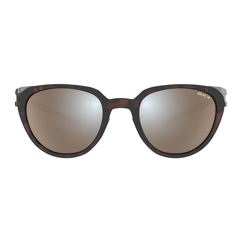  Bex Lind Tortoise Brown And Brown Silver Flash Lens Sunglasses