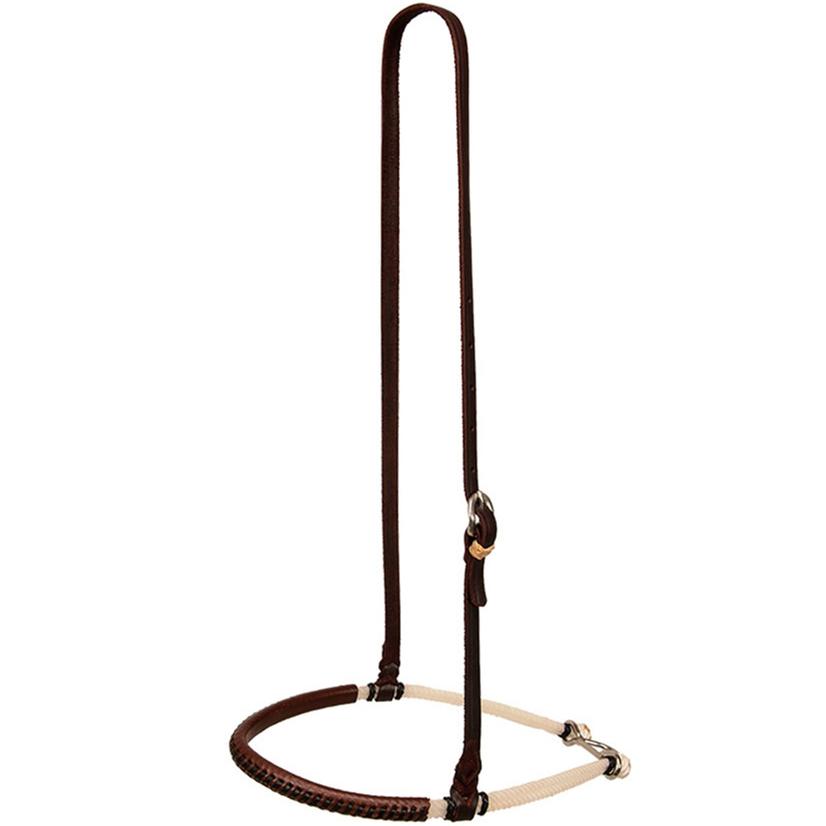 STT Laced Leather Double Rope Noseband Light or Dark Oil OILED