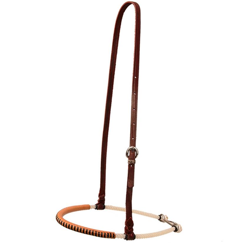 STT Single Rope Noseband with Laced Leather - Dark or Light Oil NOT_OILED