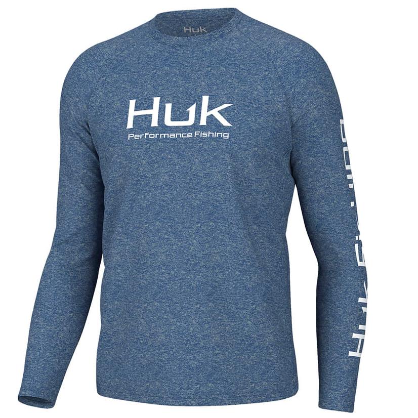  Huk Pursuit Heather Long Sleeve Men's Shirt