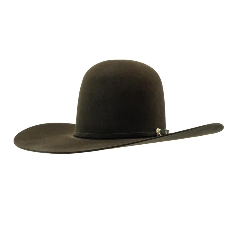  South Texas Tack 40x 4.5 Brim Open Crown Chocolate Felt Hat