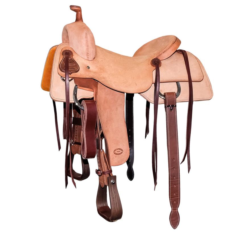  Stt Full Natural Roughout Ranch Cutter Saddle