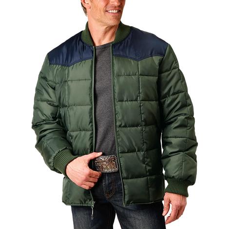 Roper Green Down Quilted Men's Jacket