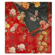 Johnny Was Black And Red Paisley Cozy Blanket