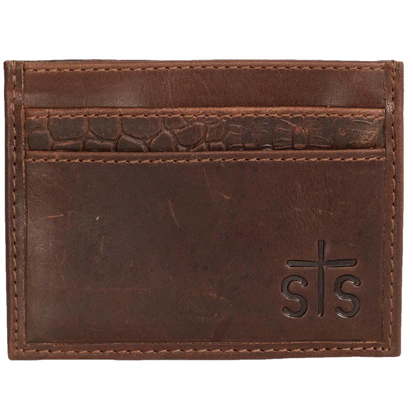 Sts Ranchwear Men's Croc Card Wallet