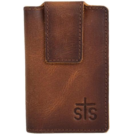 STS Ranchwear Tucson Leather Money Clip
