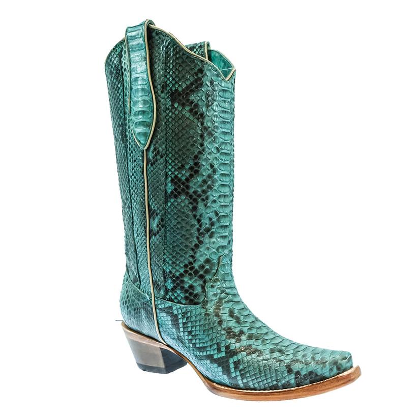  Corral Boot Co.Turquoise Full Exotic Python 13 