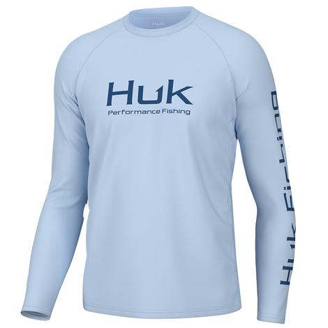 Huk Ice Water Vented Pursuit Long Sleeve Graphic Men's Shirt