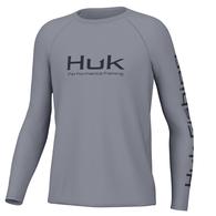 Huk Pursuit Long Sleeve Solid Night Owl Boy's Shirt