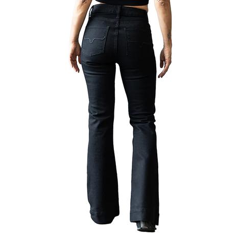 Kimes Ranch Ultra High Rise Jennifer Black Wide Flare Women's Jeans