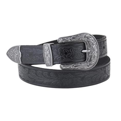 Most Wanted Usa Western Tooled Vintage Women's Leather Belt
