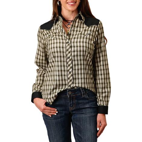 Roper Special Plaid Long Sleeve Snap Women's Blouse