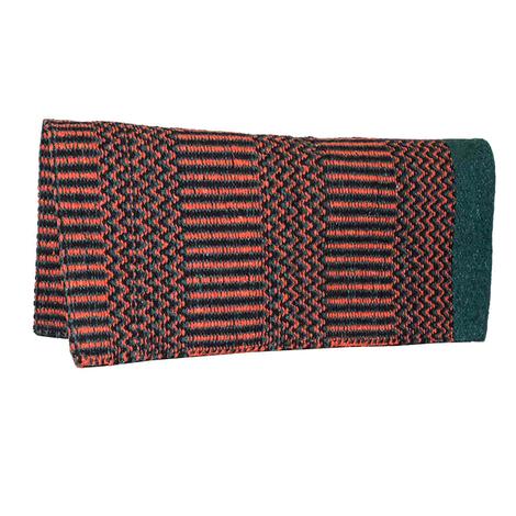 South Texas Tack Hunter, Rust and Black Double Weave Acrylic Saddle Blanket