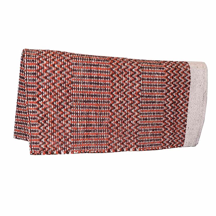  South Texas Tack Sand, Brown And Rust Double Weave Acrylic Saddle Blanket