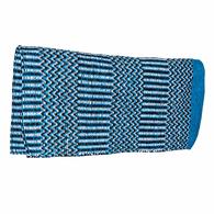 South Texas Tack Turquoise, Black and Cream Double Weave Acrylic Saddle Blanket