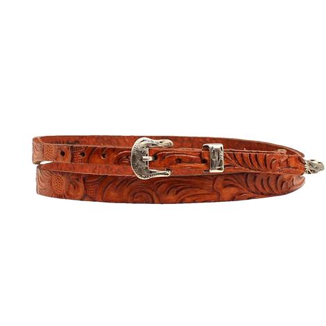 Twister Tan Tooled Hat Band