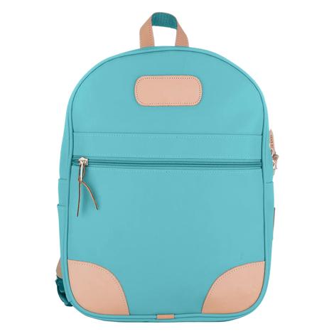 Jon Hart Backpack Canvas Coated With Leather Patch