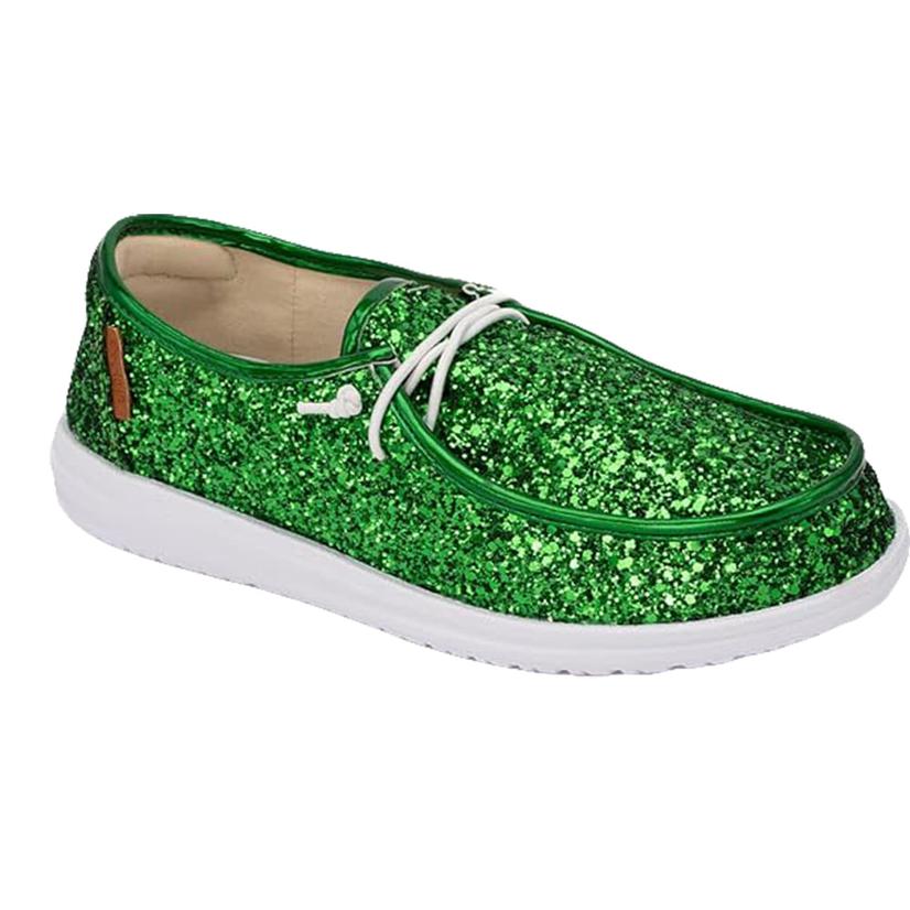  Corkys Green Glitter Kayak Women's Shoe