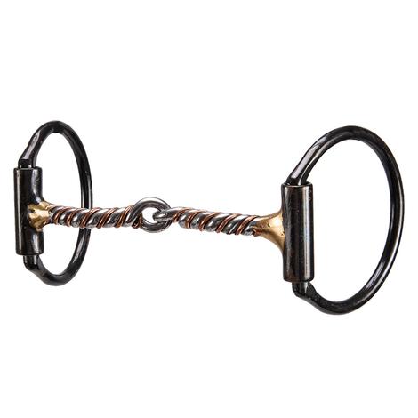 Dutton Twisted Steel with Copper Snaffle Bit