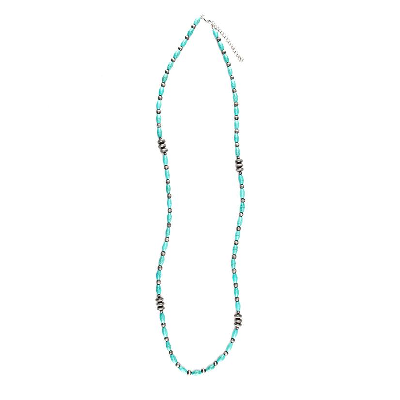 West And Co Turquoise And Navajo Peal Necklace