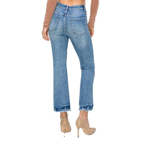 Risen Jeans High Rise Ankle Flare Medium Wash Women's Jeans
