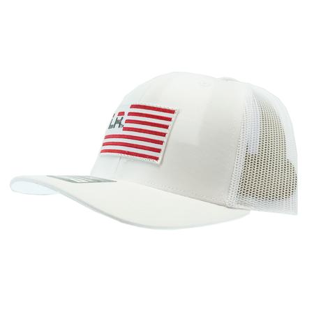Let's Rope Flag Patch White Meshback Cap