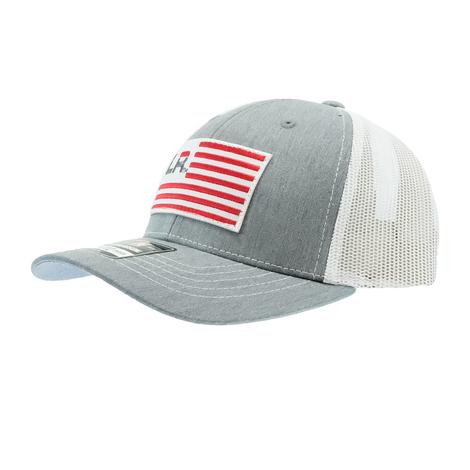 Let's Rope Flag Patch Grey with White Meshback Youth Cap
