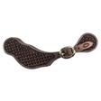 STT Tooled Heavy Oiled Men's Spur Straps - Assorted Tooling WAFFLE