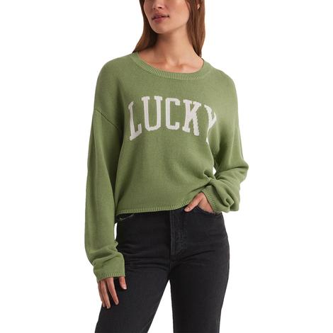 Z Supply Matcha Cooper Lucky Women's Sweater
