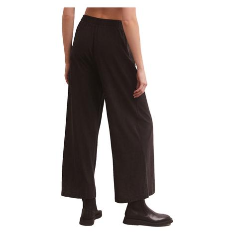 Z Supply Black Scout Jersey Flare Women's Pant