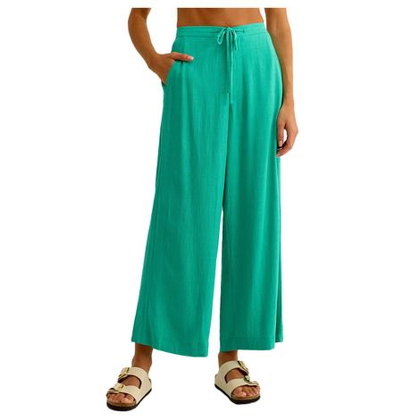 Z Supply Bermuda Green Cortez Cropped Women's Pant