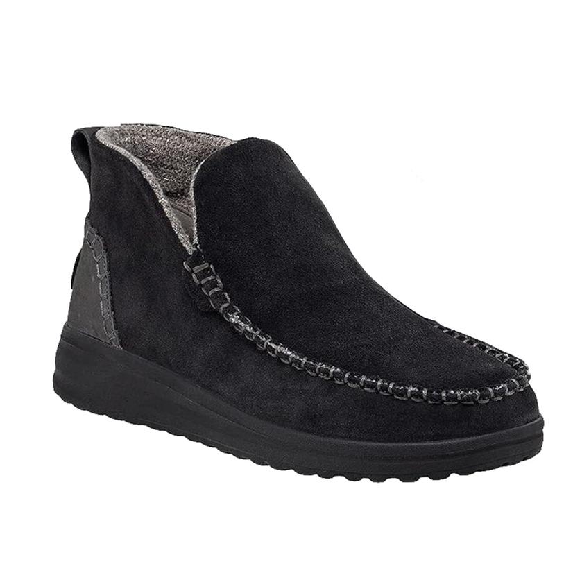 Black Denny Suede Women's Shoes by Hey Dude