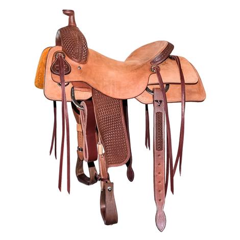 STT Half Natural Roughout Half Windmill Tool Ranch Cutter Saddle